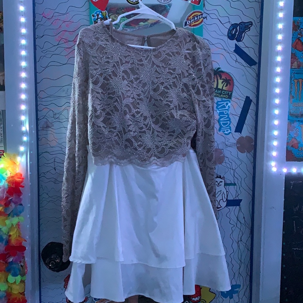 2 piece skater skirt formal dress size 15